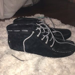 Brand new UGG black moccasins Women’s size 9